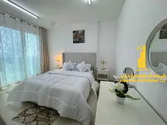 The most beautiful and upscale two-bedroom apartment with new furniture and a sea view for monthly r