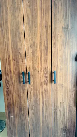3-Door Wooden Wardrobe / Armoire - Good Condition