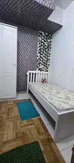 Partition Room available ( near etihad rail station ) shabiya 10, for single person only.