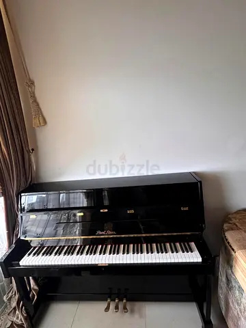 Upright Acoustic Piano - Black Pearl River, Good Condition