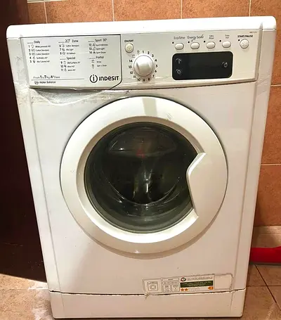 Used Indesit Front Load Washing Machine - 7kg, White
