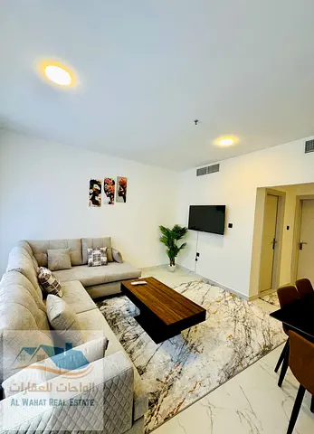 🏢 شقق مفروشة للإيجار الشهري – فرش VIP 📍 كورنيش عجمان | بناية الأندلس  ✨ غرفة وصالة مفروشة فرش VIP 🌊 إطلالة بحرية كاملة 🛋️ أثاث حديث وتشطيب راقٍ 🚿