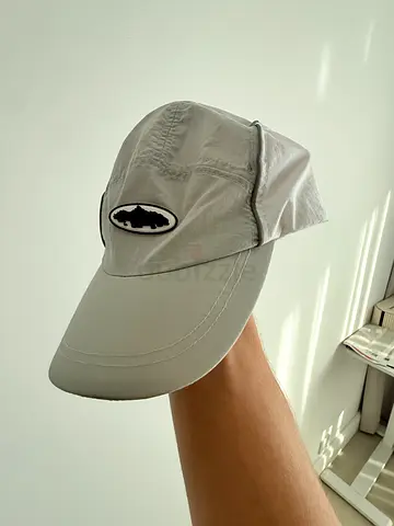 Corteiz Alcatraz Nylon Cap White Grey Rare CRTZ Hat