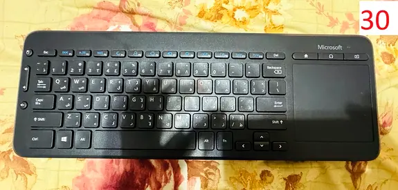 Microsoft wireless keyboard with mouse pad
