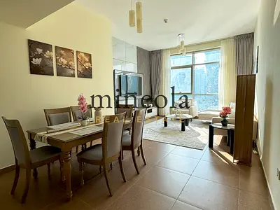Modern 1BHK | Burj khalifa Canal & Pool View |
