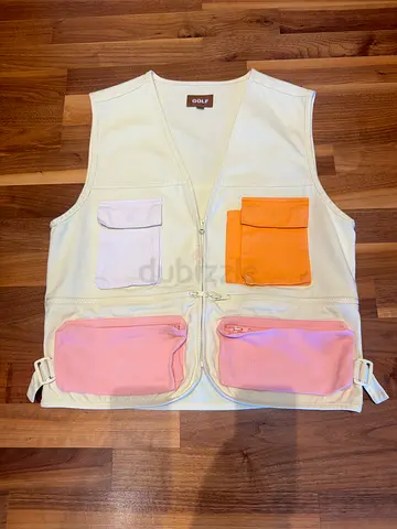 GOLF Le FLEUR SS19 Utility Vest Cream