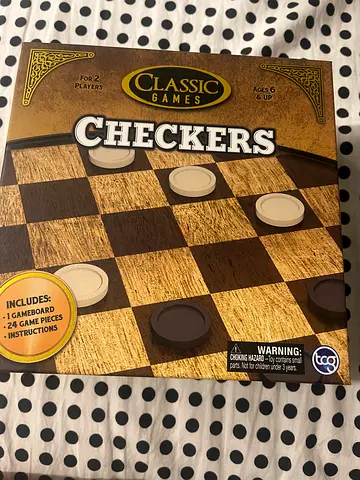 Classic Checkers Board  puzzle