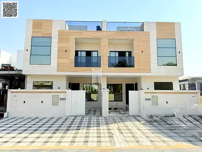 Two-story villa with a roof terrace in Al-Haliyo 2 – price includes registration fees | Central air conditioning | 5 master bedrooms