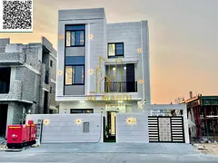 Modern villa for sale in Al Zahia, including electricity, water, and air conditioning. Freehold owne