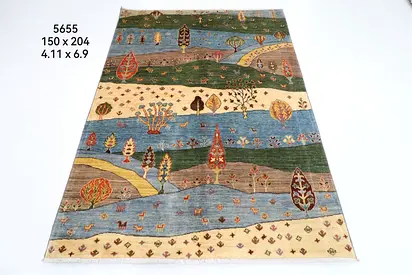 Colorful Landscape Pattern Rug 150x204cm afghan hand knotted rug carpet