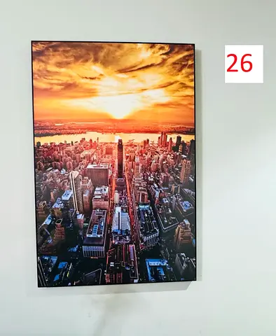 Wall Frame - New York City Skyscrapers Sunset - 90x60cm