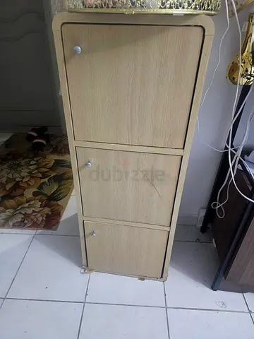 Slim 3-Door Wooden shoe Storage Cabinet - Light Oak