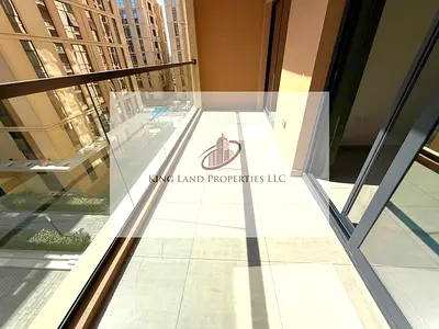شقة جديدة بغرفة نوم واحدة مع شرفة مطلة على المسبح للبيع في منطقة الممشى، الشارقة