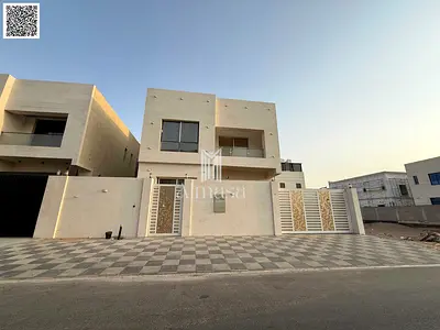 Villa for sale in Ajman, Al Yasmin area. 6 master bedrooms, living room, majlis, and maid's room. Freehold ownership for all nationalities.