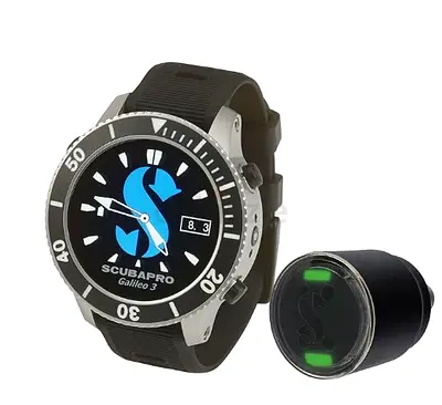 Scubapro Galileo 3 Dive Computer Watch with Transmitter - Excellent Condition