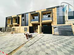 Villa for sale in Ajman, Al Helio 2 area. The villa consists of 5 master bedrooms, a majlis (formal