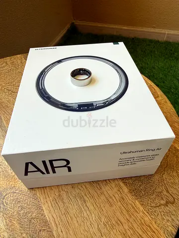 Ultrahuman Ring Air with Original Box  Charger - Size : 8, Colour : Space Silver