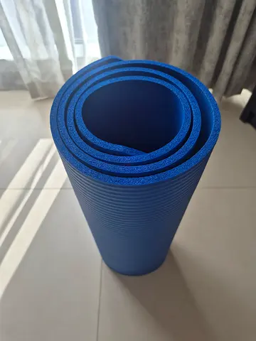 Thick Blue Exercise/Yoga Mat - Good Condition