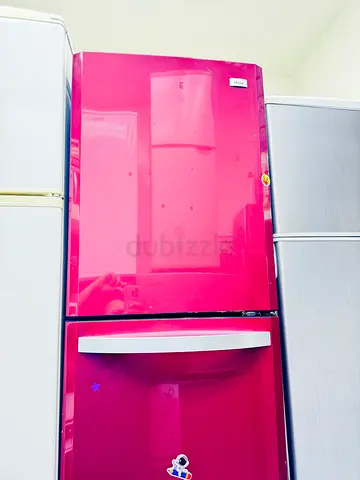 Fridge Haier dark red color and excellent