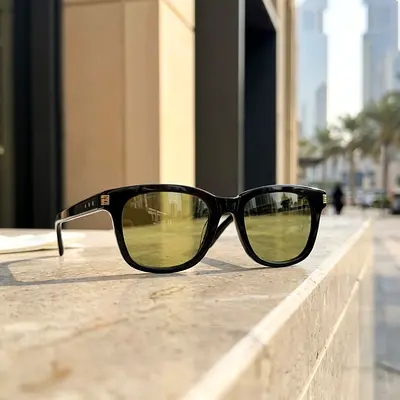 NUMI,Paris,Sunglasses,Unisex,Round,Acetate,Black,Brown,Tint,UV400,HDP2106,52-21,FreeDelivery