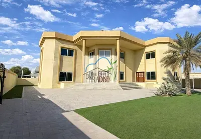 stand alone fully independent 5 bedrooms villa all master /large reception/TV lounge/laundry/maids-driver room/near mosque/7 parking space/rent mirdif