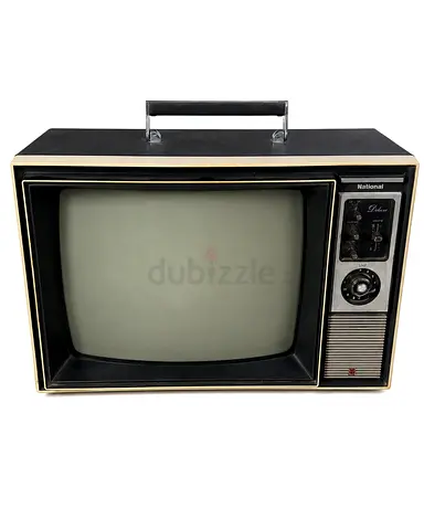Vintage National Portable CRT TV - Working Condition