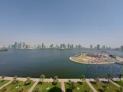 Luxury AC free, Bohaira Water view 3BR+Majlis(4br)+ Gym Pool Parking 160k