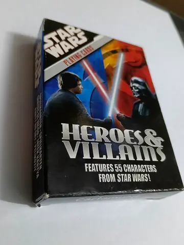 Star Wars Heroes  Villains Playing Cards (55 Characters)