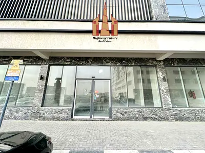 Spacious brand new shop for rent on the street view with 2 Washrooms and storage 250K