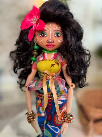 Sagittarius Zodiac Talisman Doll – OOAK Handmade Art Doll ⭐