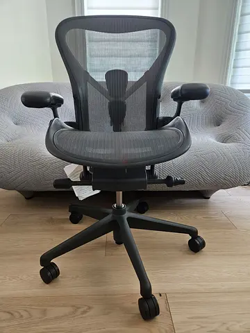 Version Remastered Herman Miller Aeron Graphite Chair Size C Full Option