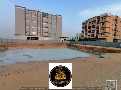 للبيع قطعة ارض سكني تجاري تملك حر جميع الجنسيات جاهزة الاساسات علي بناء الطابق الاول فور الشراء مساحة 8000 قدم مربع