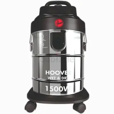 Hoover 1500W Wet  Dry Vacuum Cleaner - Stainless Steel Drum