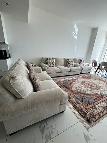 Luxury Italian Fabric Sofa Set – 6 Seater – Excellent Condition