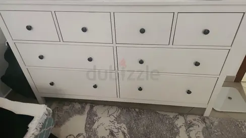 White 8-Drawer Dresser / Chest in Good Condition