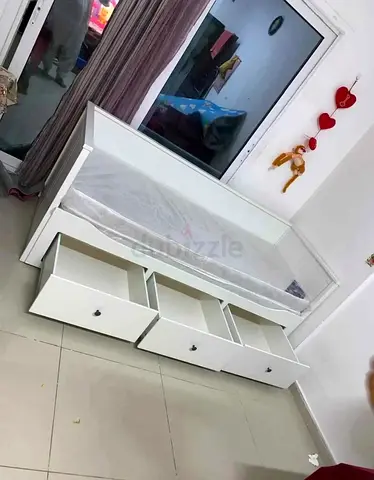IKEA Hamnes day bed with 2 mattress and 3store drawers