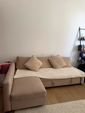 Sofa bed L shaped , Beige