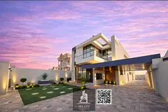 Own a luxurious, modern two-story villa with a rooftop terrace and garden, directly on Ammar Street.
