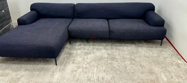 Like new condition the loom collection lshape sofa