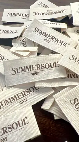 Bulk SUMMERSOUL woven clothing labels - new
