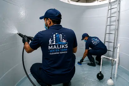 Water tank cleaning service