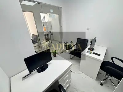 Office Fully Fitted and Furnished with Free Dewa Internet No Commission