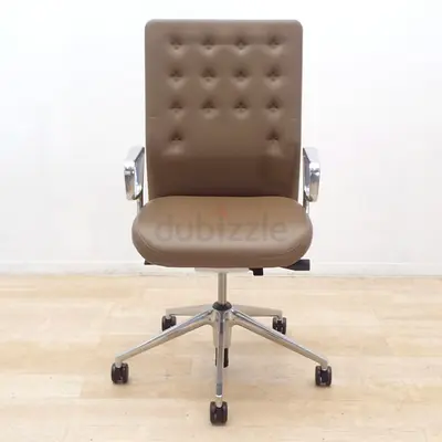 x2 Vitra ID Trim Office Chairs swivel adjustable study armchairs L70 D66 H60 cm