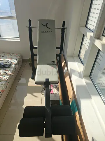 Multifunction Weight Bench with Leg Developer and Lat Bar - Excellent Condition