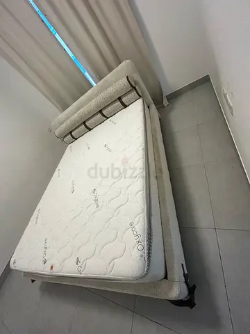 Double bed frame with mattress good condition moving out collect today or tomorrow only 250 size160