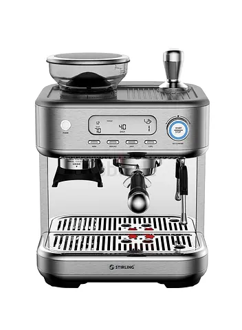 Stirling Espresso Coffee Machine with Integrated Grinder