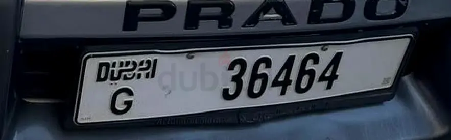 Number Plate G36464