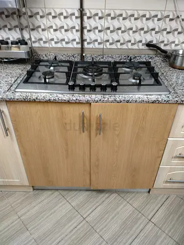 Built-in 5-Burner Gas Hob (Stainless Steel) - Good Working Condition