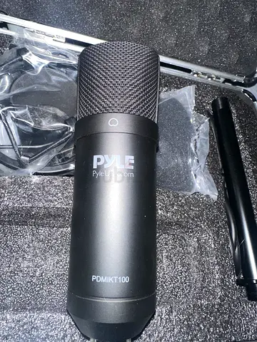 Pyle PDMIKT100 USB Microphone Podcast Recording Kit, Cardioid Condenser Mic
