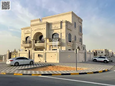 Corner Luxury 6-Bedroom Villa for Sale in Al Zahya Ajman with Roof